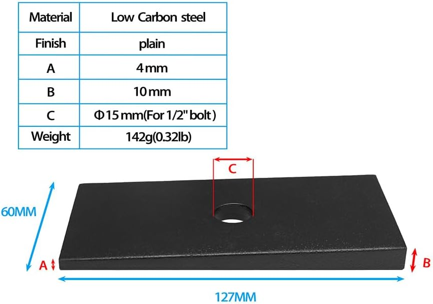 FWN 2 PCS Pinion Angle Shims 2.5 Degree